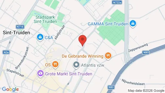 Apartments for rent i Sint-Truiden - kort over placeringen