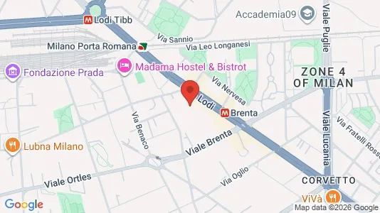 Apartments for rent i Milano Zona 5 - Vigentino, Chiaravalle, Gratosoglio - kort over placeringen