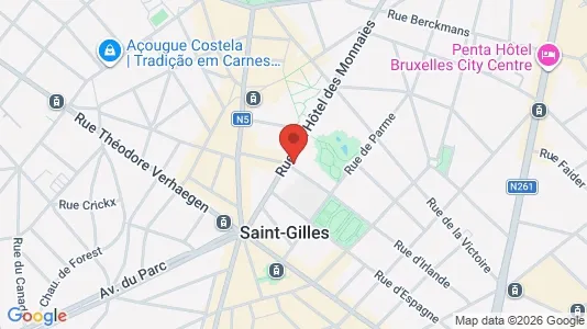 Apartments for rent i Brussels Sint-Gillis - kort over placeringen