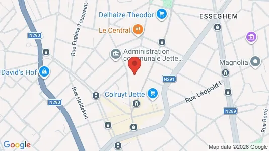 Apartments for rent i Brussels Jette - kort over placeringen