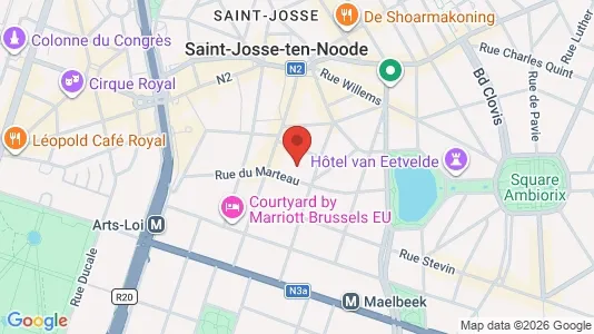 Apartments for rent i Stad Brussel - kort over placeringen