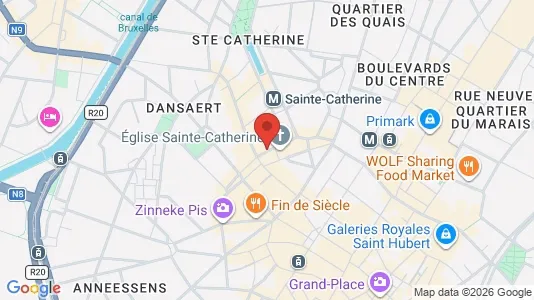 Apartments for rent i Stad Brussel - kort over placeringen