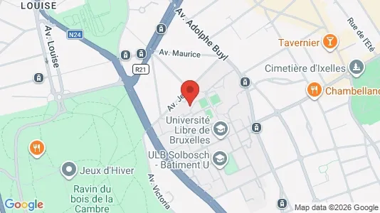 Apartments for rent i Brussels Elsene - kort over placeringen