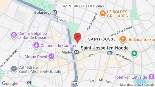 Apartments for rent i Brussels Sint-Joost-ten-Node - kort over placeringen