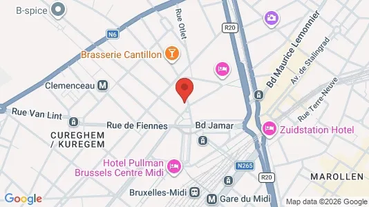 Apartments for rent i Brussels Anderlecht - kort over placeringen