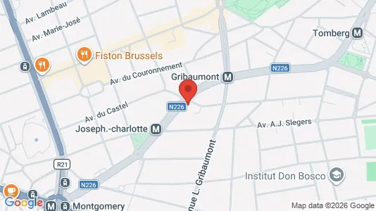 Apartments for rent i Brussels Sint-Lambrechts-Woluwe - kort over placeringen