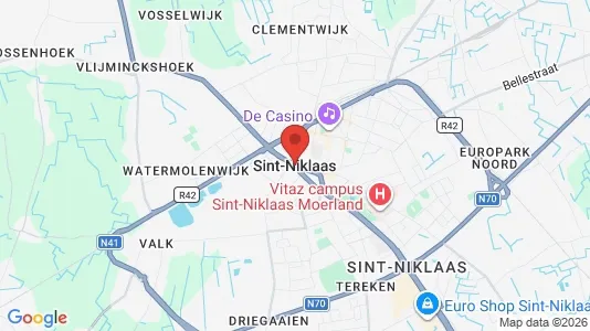 Apartments for rent i Sint-Niklaas - kort over placeringen