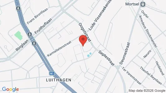 Apartments for rent i Mortsel - kort over placeringen