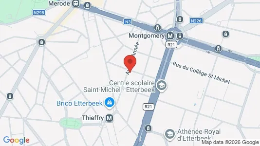 Apartments for rent i Brussels Etterbeek - kort over placeringen