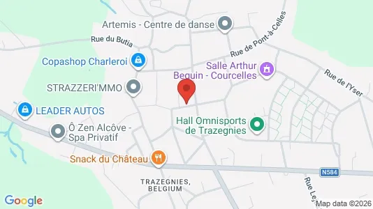Apartments for rent in Courcelles - Photo from Google Street View
