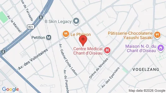 Apartments for rent i Brussels Sint-Pieters-Woluwe - kort over placeringen