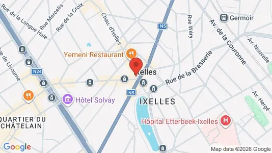 Apartments for rent i Brussels Elsene - kort over placeringen