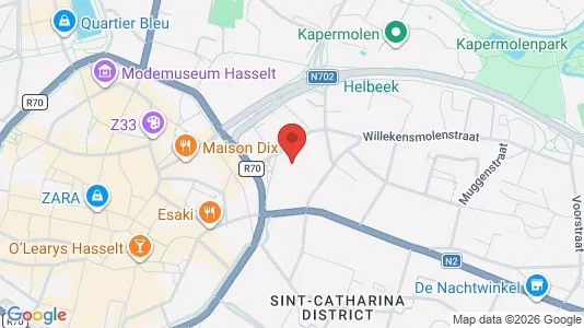 Apartments for rent i Hasselt - kort over placeringen