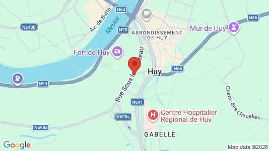 Apartments for rent i Hoei - kort over placeringen