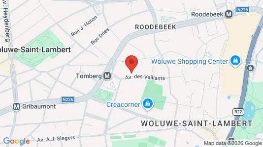 Apartments for rent i Brussels Sint-Lambrechts-Woluwe - kort over placeringen