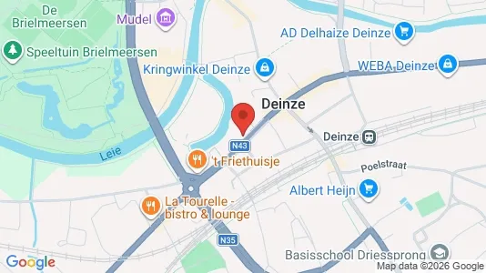 Apartments for rent i Deinze - kort over placeringen