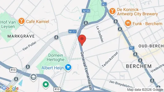 Apartments for rent i Antwerp Berchem - kort over placeringen