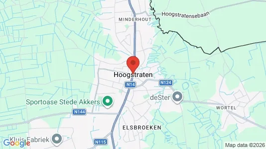 Houses for rent i Hoogstraten - kort over placeringen