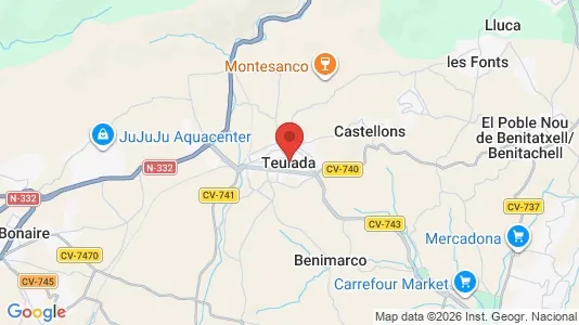 Houses for rent in Teulada - Photo from Google Street View