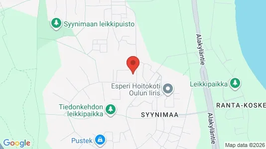Apartments for rent i Oulu - kort over placeringen