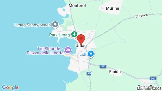 Apartments for rent i Umag - kort over placeringen