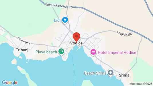 Apartments for rent in Vodice - Photo from Google Street View