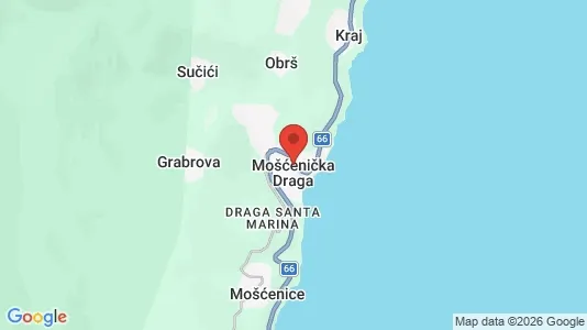 Apartments for rent in Mošćenička Draga - Photo from Google Street View