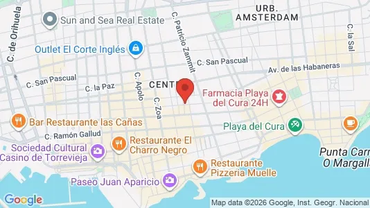 Apartments for rent i Torrevieja - kort over placeringen