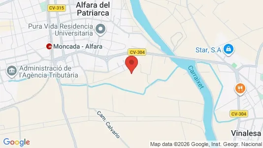 Rooms for rent i Alfara del Patriarca - kort over placeringen