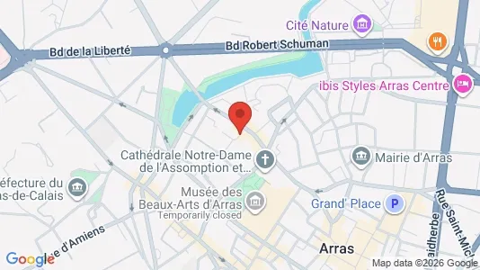 Apartments for rent i Arras - kort over placeringen