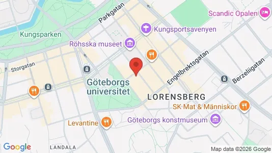 Apartments for rent i Gothenburg City Centre - kort over placeringen