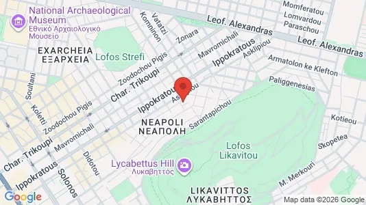 Apartments for rent i Athens Ampelokipoi - kort over placeringen