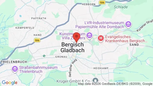 Apartments for rent i Rheinisch-Bergischer Kreis - kort over placeringen