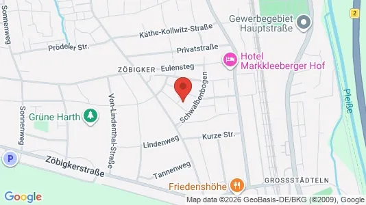 Apartments for rent i Leipzig - kort over placeringen