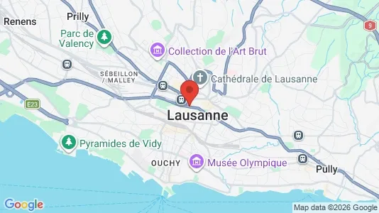 Apartments for rent i Lausanne - kort over placeringen
