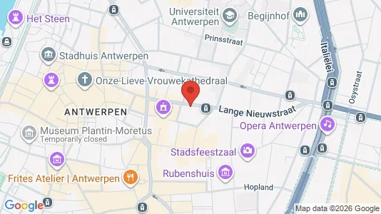 Apartments for rent i Stad Antwerp - kort over placeringen