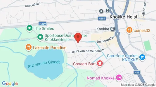 Apartments for rent i Knokke-Heist - kort over placeringen