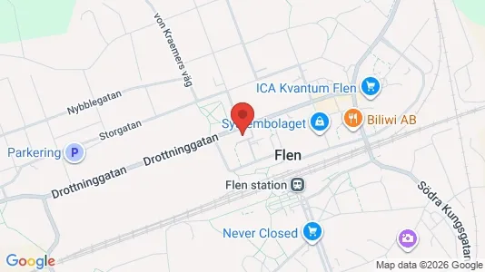 Apartments for rent i Flen - kort over placeringen