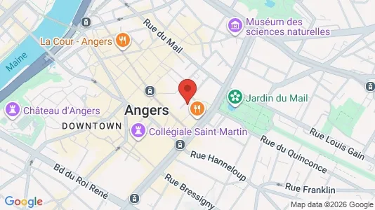Apartments for rent i Angers - kort over placeringen