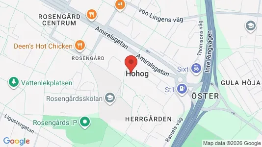 Apartments for rent i Rosengård - kort over placeringen