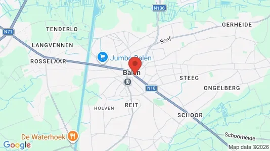 Apartments for rent i Balen - kort over placeringen