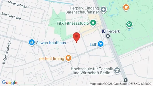 Apartments for rent i Berlin Lichtenberg - kort over placeringen