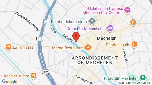 Apartments for rent i Mechelen - kort over placeringen