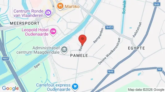 Apartments for rent i Oudenaarde - kort over placeringen