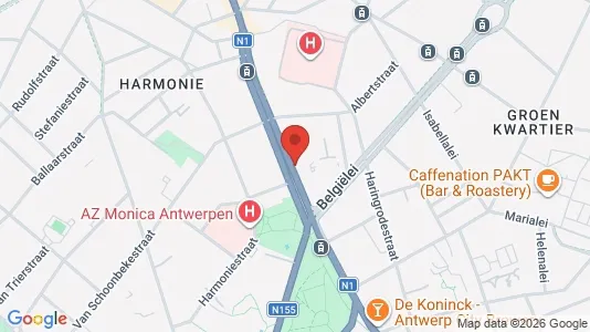 Apartments for rent i Stad Antwerp - kort over placeringen
