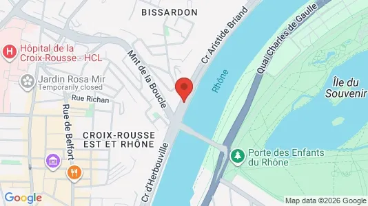 Apartments for rent i Lyon - kort over placeringen