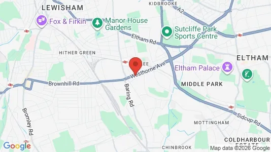 Apartments for rent i London SE12 - kort over placeringen