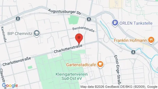 Apartments for rent i Chemnitz - kort over placeringen