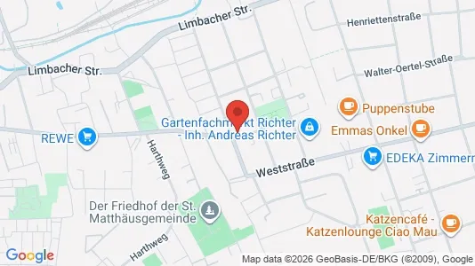 Apartments for rent i Chemnitz - kort over placeringen