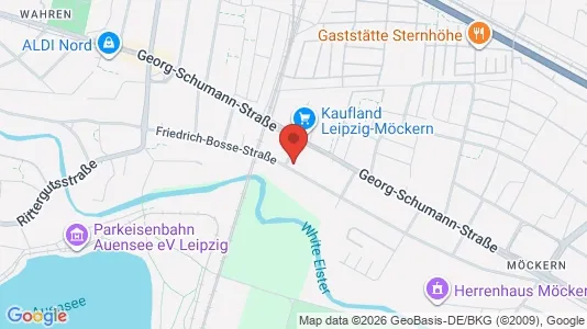 Apartments for rent i Leipzig - kort over placeringen